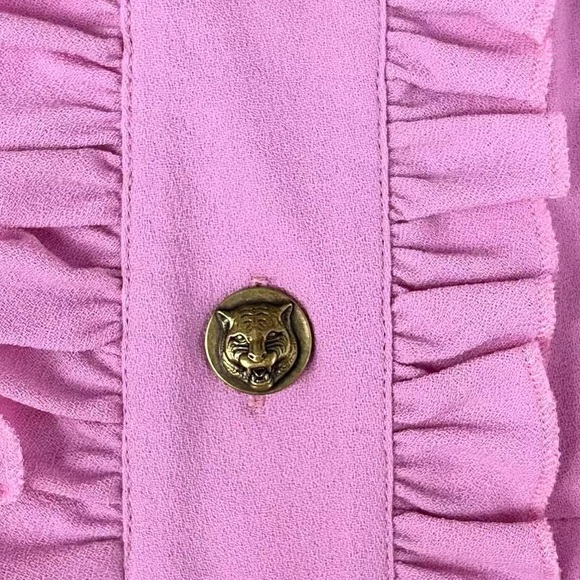 🚩steal authentic Gucci Lavender Dress with Cream Collar - Picture 4 of 5